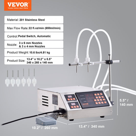 SYD-650-V1 - Efficient 650ml Automatic Liquid Filler for Precision Bottling