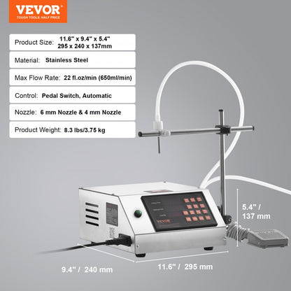 SY-650-V1 - Automatic 5-650ml Liquid Filling Machine for Effortless Precision