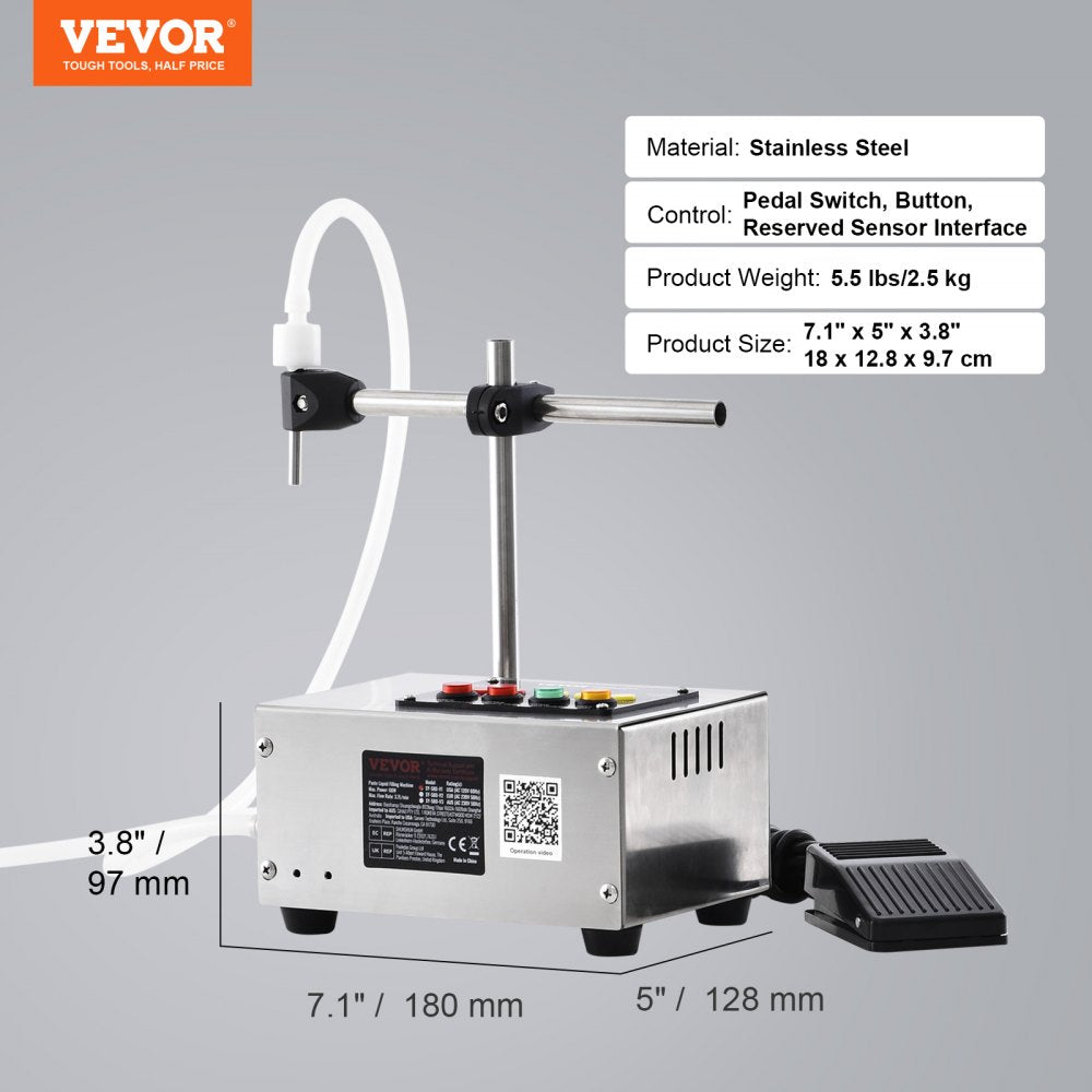 SY-580-V1 - Efficient Digital Liquid Filling Machine with Diaphragm Pump