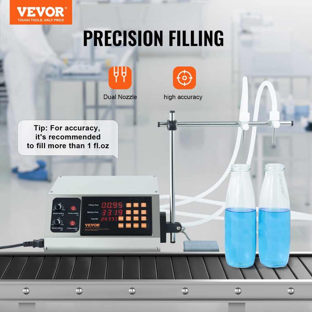 SYD-580-V1 - Efficient Digital Liquid Filling Machine for Various Bottles