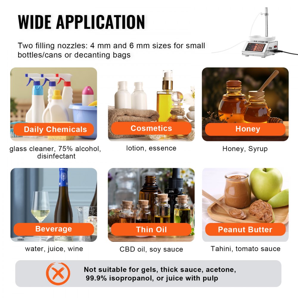 SY-M90-V1 - Compact Food-Grade Liquid Filler with Peristaltic Pump and Digital Control