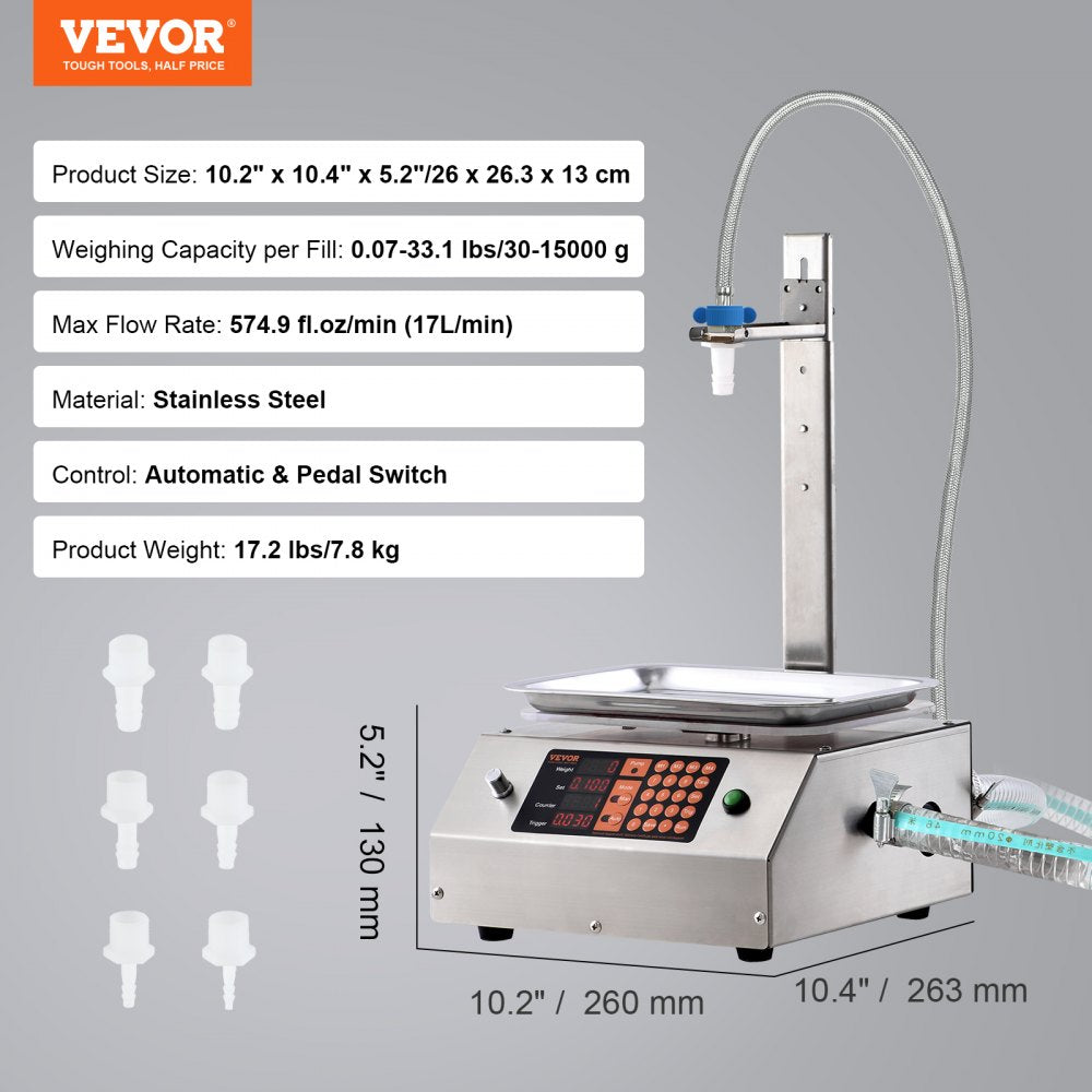 10L-V1 - Precision Digital Liquid Filler for Home & Commercial Use