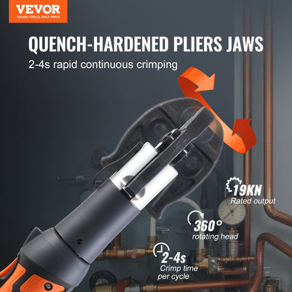 SL-1930 - Cordless Electric Crimping Tool for Pipes with OLED Display