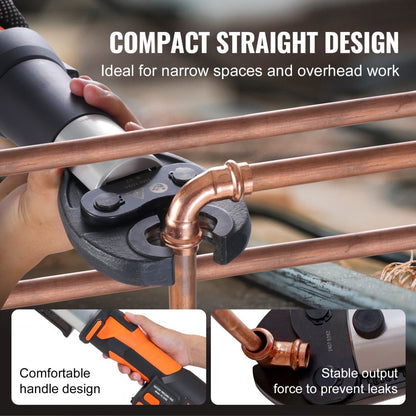 SL-1930 - Cordless Electric Crimping Tool for Pipes with OLED Display