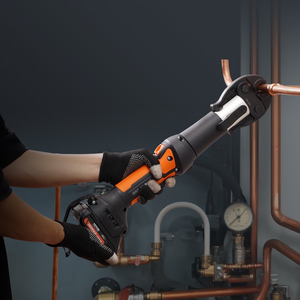 SL-1930 - Cordless Electric Crimping Tool for Pipes with OLED Display