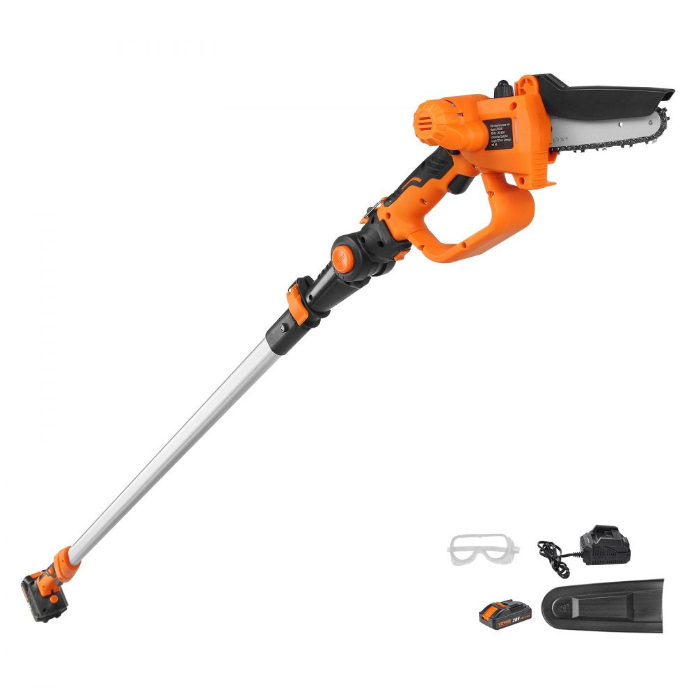 ET2008 - 2-in-1 Cordless 5" Pole Saw & Mini Chainsaw, Extends 3.5-8 ft