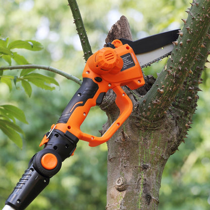ET2008 - Versatile Cordless Pole Saw, 3.5-8ft Adjustable Reach, 20V Power