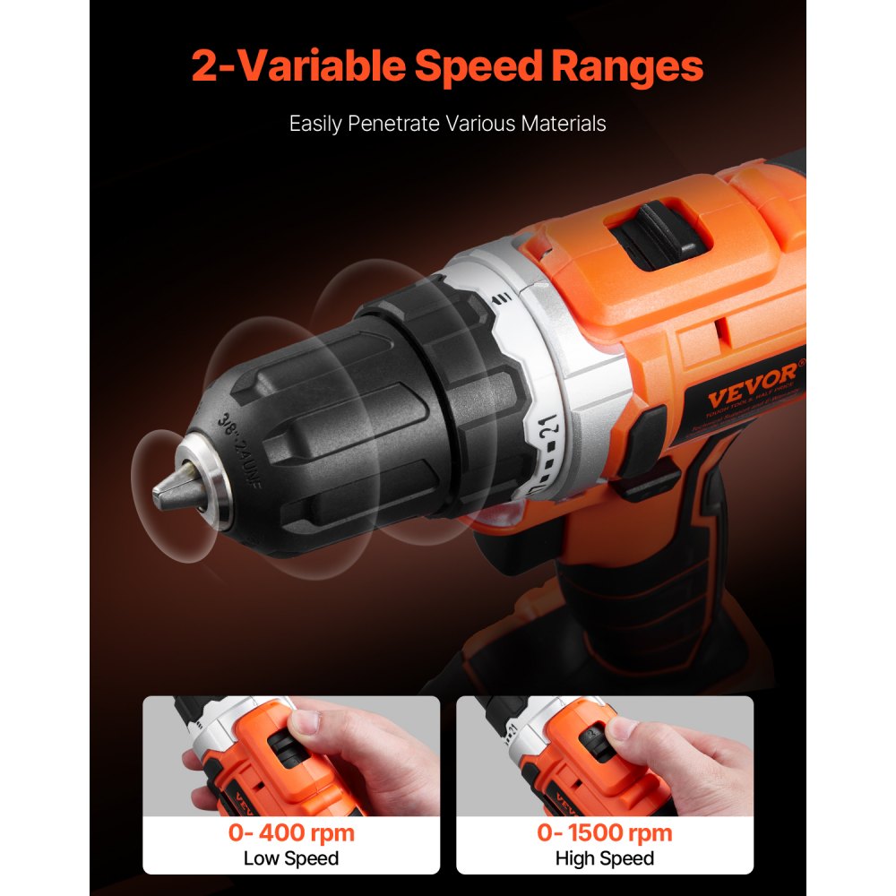 010145238215 - Versatile 12V Cordless Drill & Impact Driver Combo with 21 Torque Settings