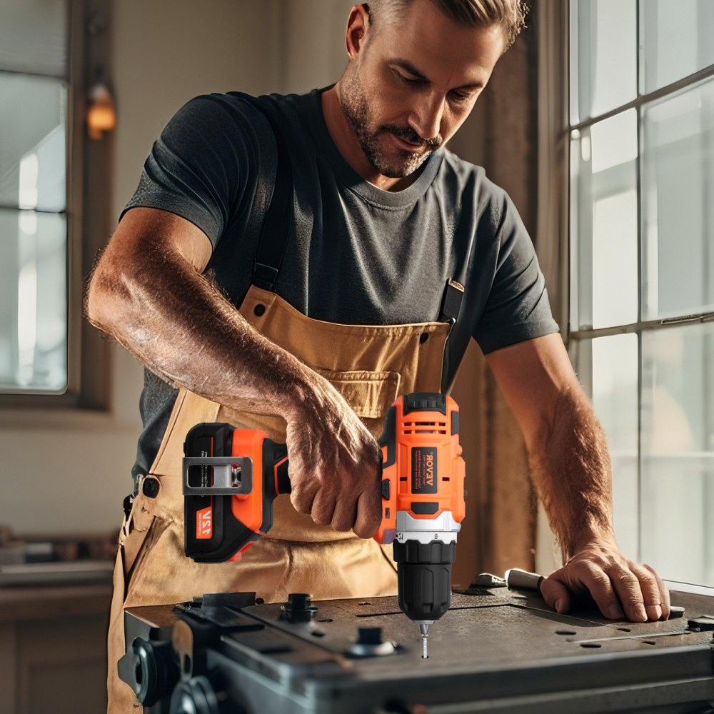 010145238215 - Versatile 12V Cordless Drill & Impact Driver Combo with 21 Torque Settings