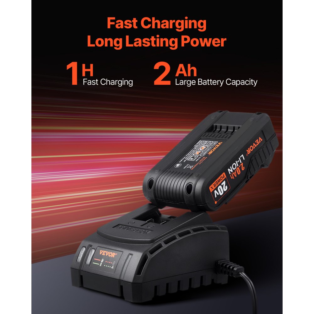 010806647336 - Cordless Drill & Impact Driver Set with LED Light, 21+1 Torque Settings