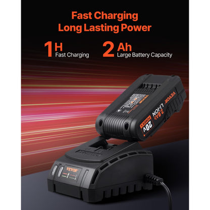 010806647336 - Cordless Drill & Impact Driver Set with LED Light, 21+1 Torque Settings