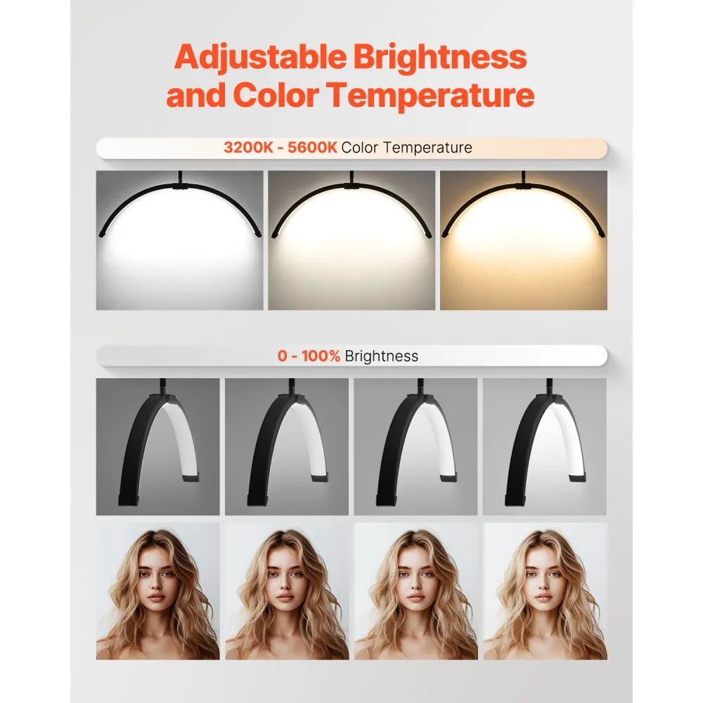 HD-M5X - Adjustable Color LED Half Moon Light for Estheticians