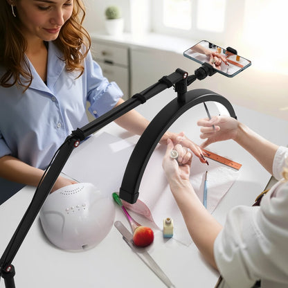 HD-M3X - Flexible 360° Desk Light with Adjustable Phone Holder