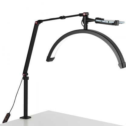 HD-M3X - Flexible 360° Desk Light with Adjustable Phone Holder