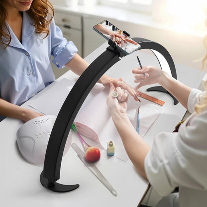 HD-M10X - Versatile Nail Desk Light with 40W Power and Phone Holder