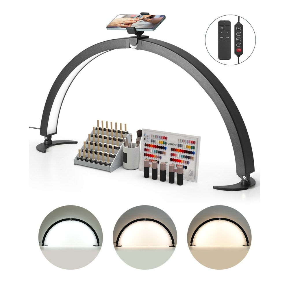 HD-M10X - Versatile Nail Desk Light with 40W Power and Phone Holder