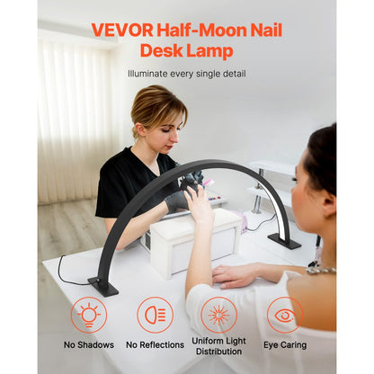 HQ-75X - Adjustable 30W Half Moon Nail Lamp with Phone Holder