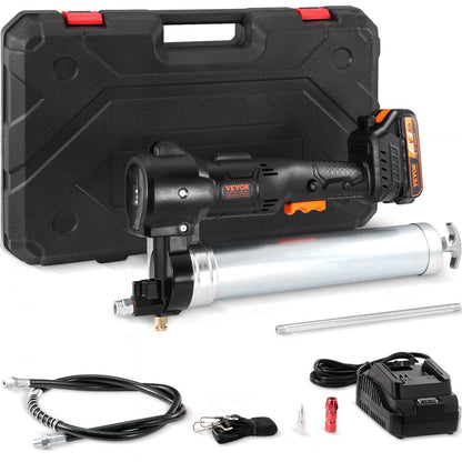 FF-22-1 - 20V Cordless Grease Gun with 39" Hose & 10,000 PSI Pressure