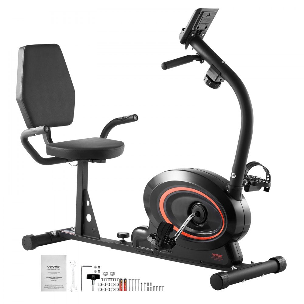 Y-R901 - Adjustable Recumbent Bike with 8 Resistance Levels and Magnetic System