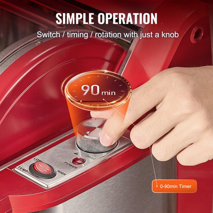 FL1090A - 435°F Stainless Steel Shawarma Grill with 360° Rotation