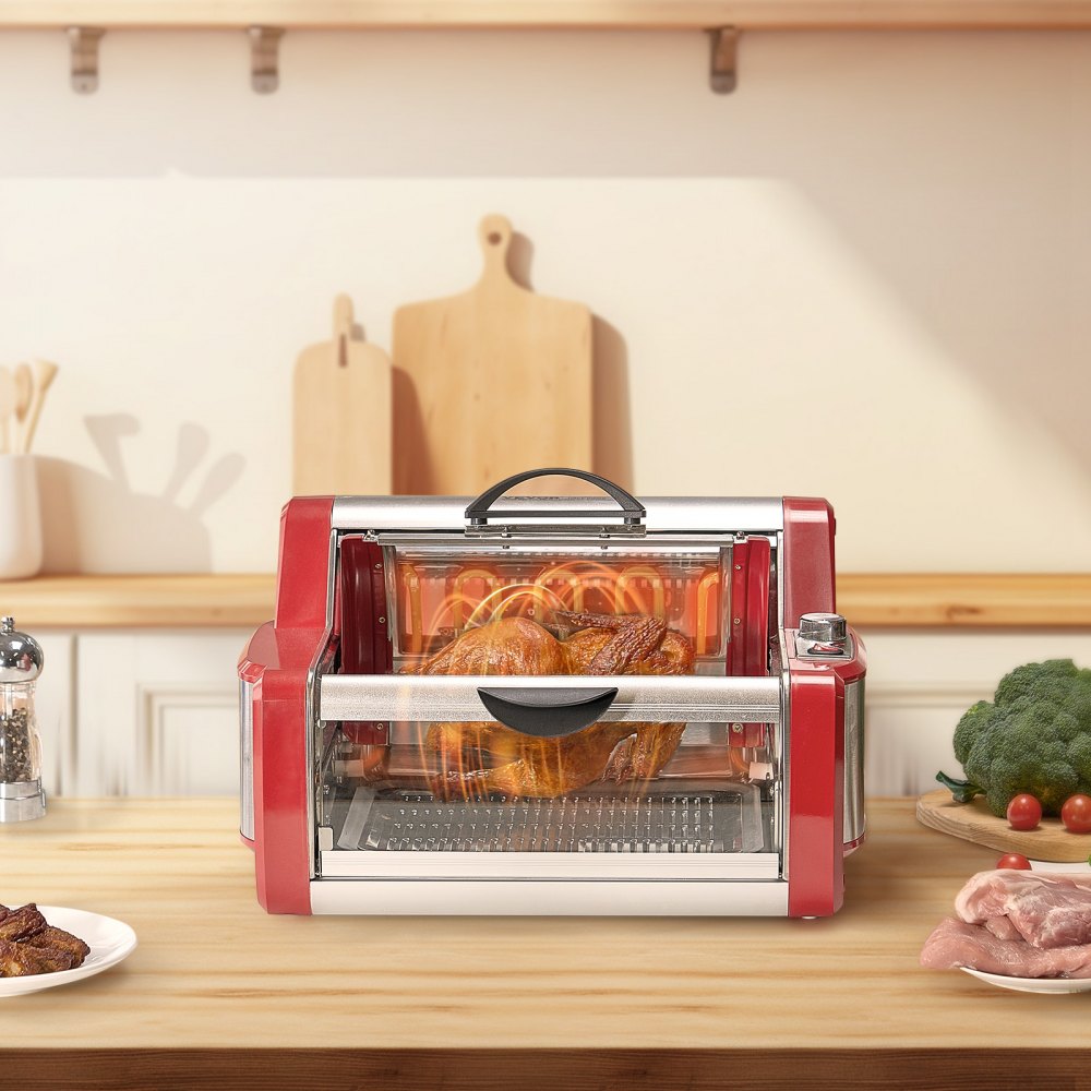 FL1090A - 435°F Stainless Steel Shawarma Grill with 360° Rotation