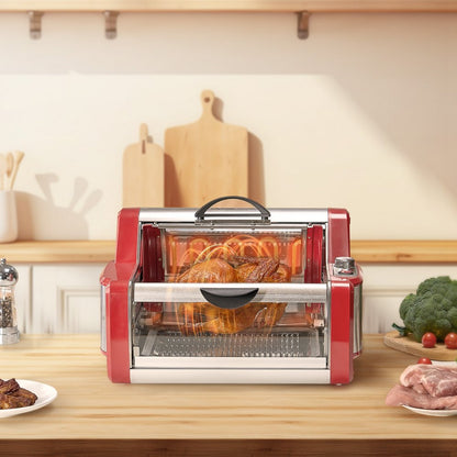 FL1090A - 435°F Stainless Steel Shawarma Grill with 360° Rotation