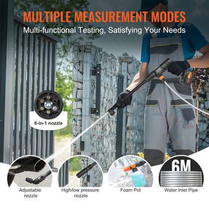 XS-00B - Portable 652-PSI Cordless Pressure Washer with 6-in-1 Nozzle