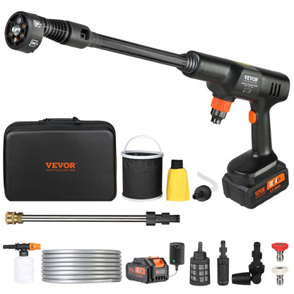 XS-00B - Portable 652-PSI Cordless Pressure Washer with 6-in-1 Nozzle