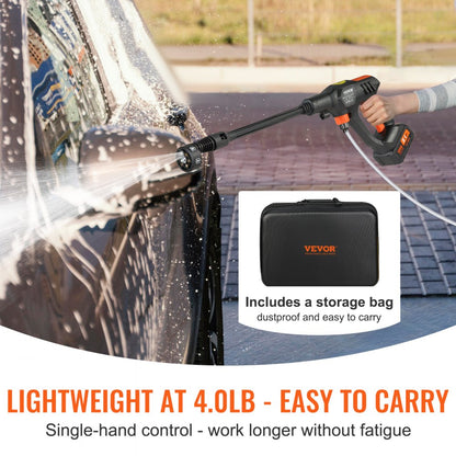 XS-003 - Portable 652 PSI Cordless Pressure Washer with 6-in-1 Nozzle