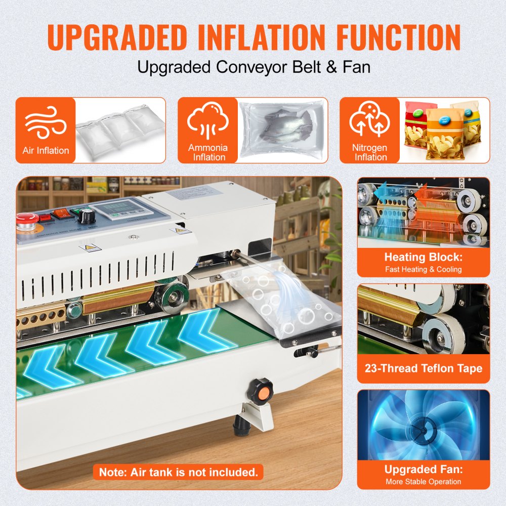 900WSA - Adjustable Continuous Band Sealer for Fast, Durable Packaging