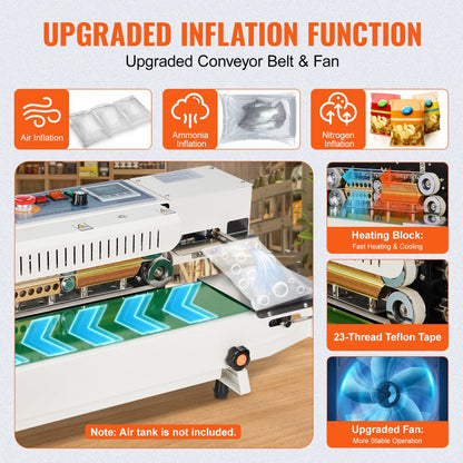 900WSA - Adjustable Continuous Band Sealer for Fast, Durable Packaging