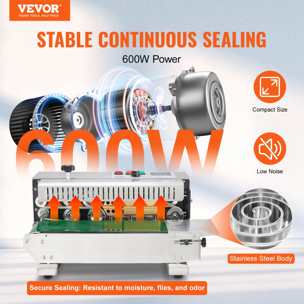 900MWS - Continuous Band Sealer with Adjustable Widths and Rapid Speed