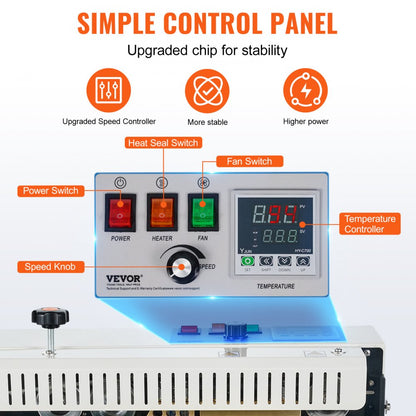 900MLP - Continuous Band Sealer with Adjustable Width and Rapid Speed