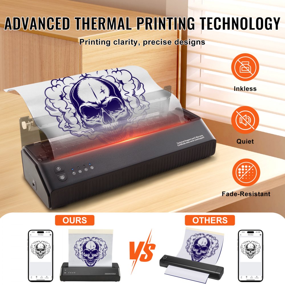 MHT-P8008 - Professional Thermal Tattoo Stencil Printer with App Support