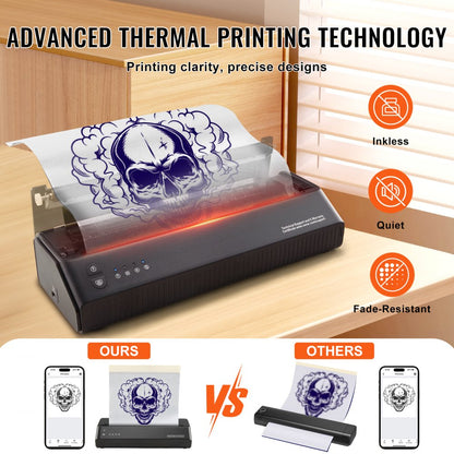 MHT-P8008 - Professional Thermal Tattoo Stencil Printer with App Support