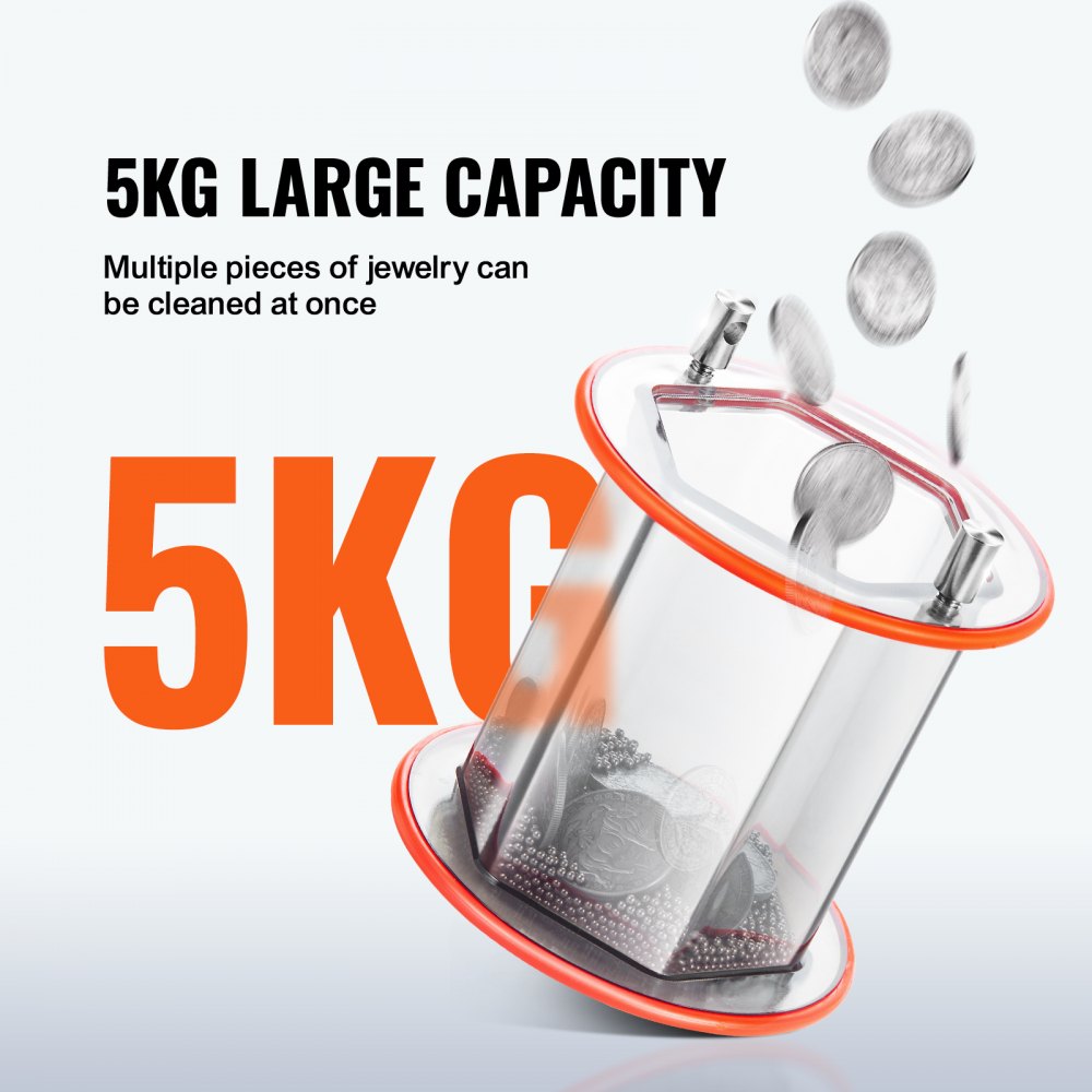 KD-20001 - 11lbs VEVOR Jewelry Tumbler for Gemstones & Coins