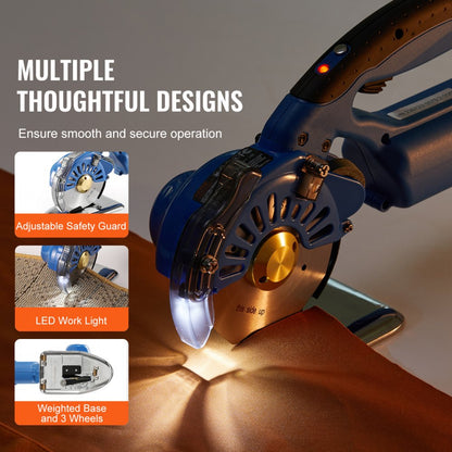 RCS-100B - Cordless VEVOR Fabric Cutter for Efficient Layered Cutting