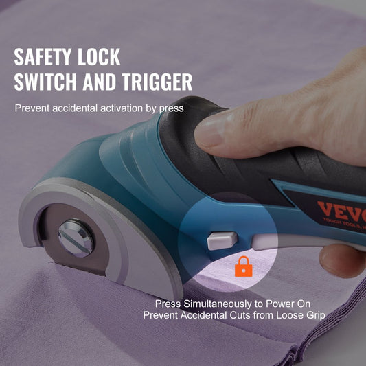 CSI36KB - VEVOR 1.6" Cordless Electric Scissors with Automatic Sharpening