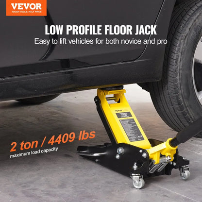 WD-B-02000-B00-0 - Low Profile 2 Ton Hydraulic Jack for Cars and SUVs