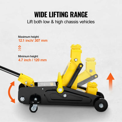 QJD60A - 1.5 Ton Low Profile Hydraulic Jack for Family Cars