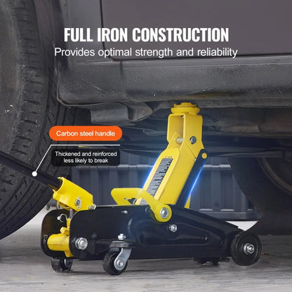 QJD60A - 1.5 Ton Low Profile Hydraulic Jack for Family Cars