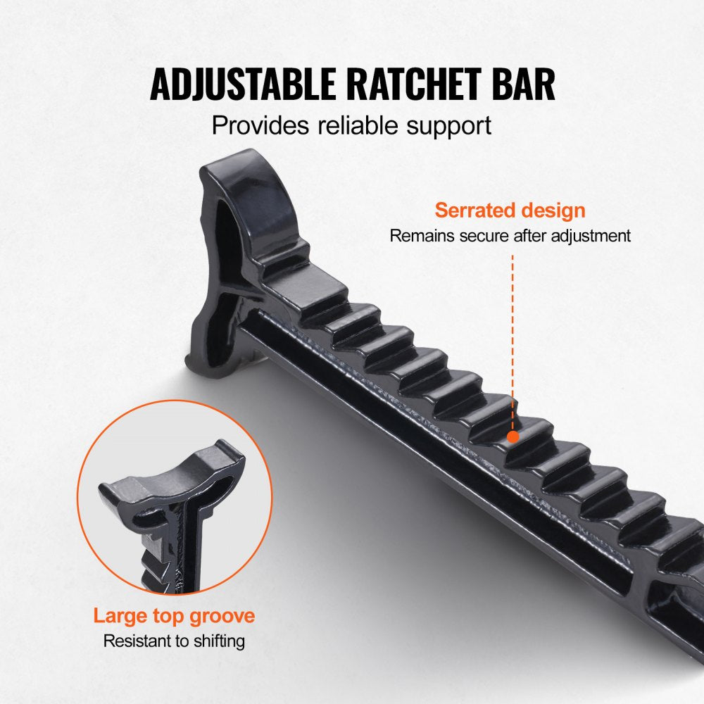 QJD61A-J1602-1 - 2 Ton Hydraulic Floor Jack with Adjustable Height and Safety Features