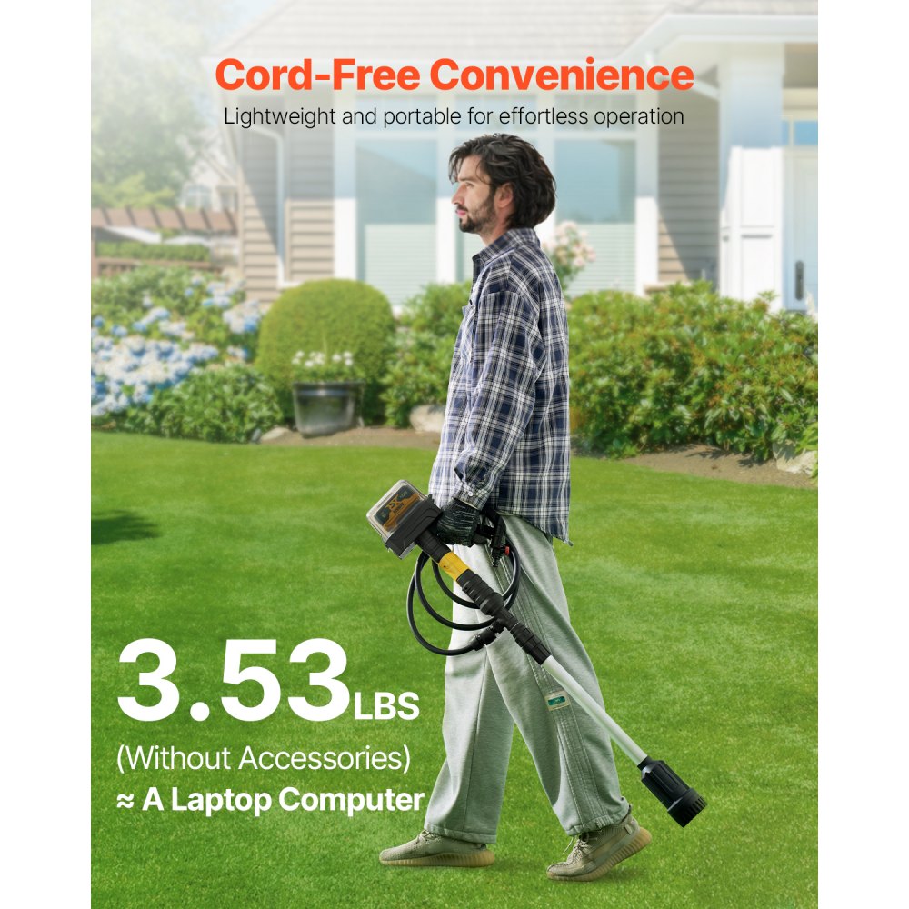 FSP20DC-4 - Cordless Water Pump, 528 GPH, 26 ft Lift, Adjustable 3.45-4.51 ft