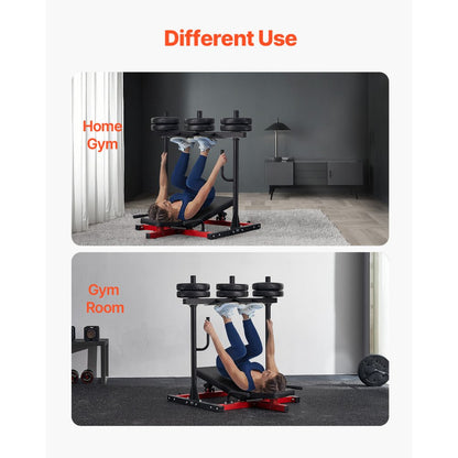 HM1907 - 550lbs Vertical Leg Press with Adjustable Features for Home Gym