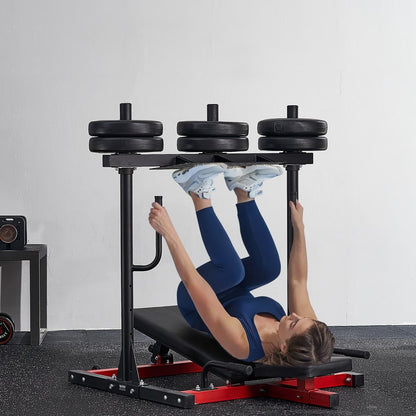 HM1907 - 550lbs Vertical Leg Press with Adjustable Features for Home Gym