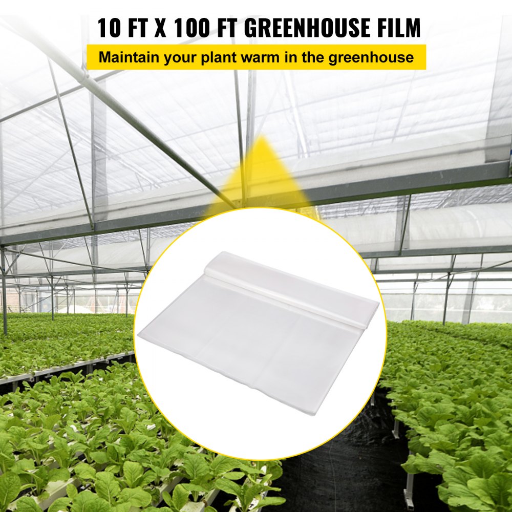 VV-GHF-10100 - 6-Mil Durable Greenhouse Film with UV Protection