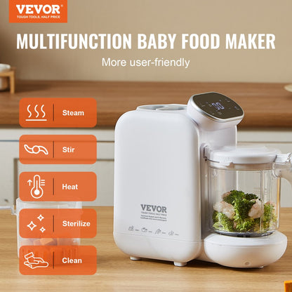 BFP-1600E - 5-in-1 VEVOR Baby Food Maker with Tritan Container