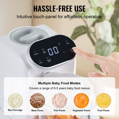 BFP-1600E - 5-in-1 VEVOR Baby Food Maker with Tritan Container