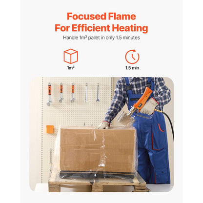 1C021-0007 - Powerful 187,660 BTU Propane Heat Gun with 26ft Hose