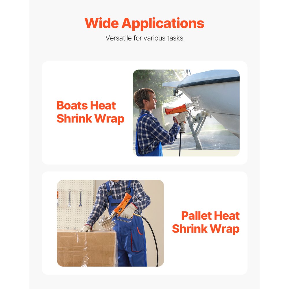 1C021-0007 - Powerful 187,660 BTU Propane Heat Gun with 26ft Hose